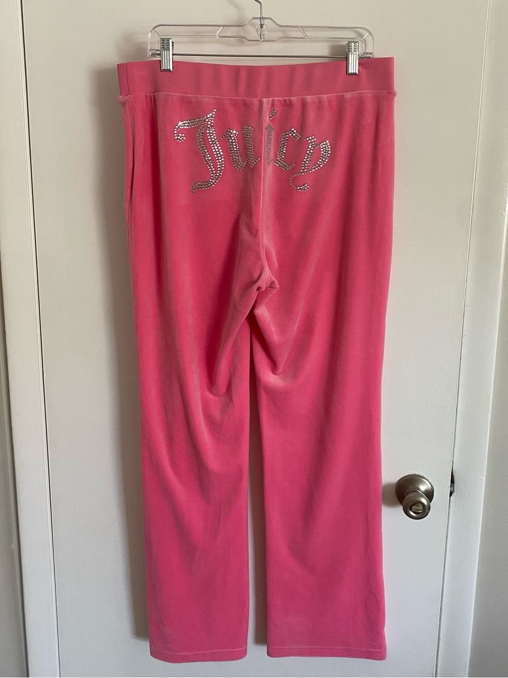 Juicy Couture Pink Velour Track Pants